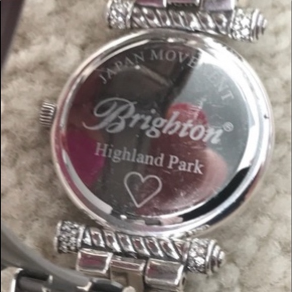 Brighton Highland Park watch. Beautiful silver plated with Swarovski crystals main image 3